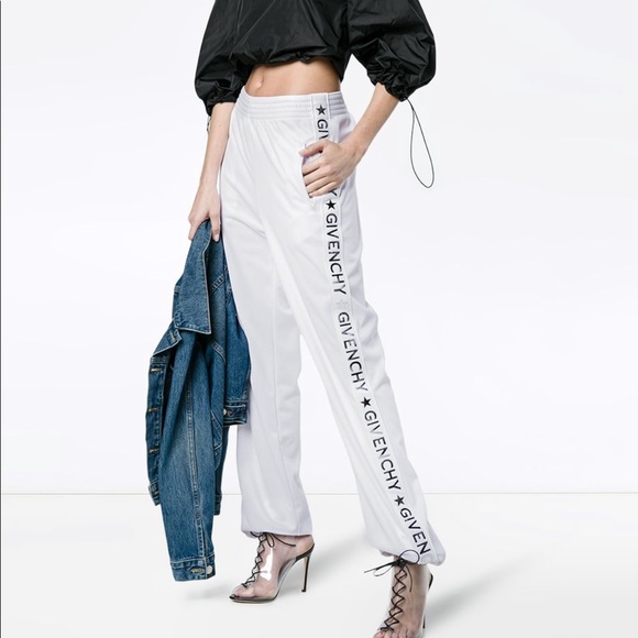 givenchy white track pants